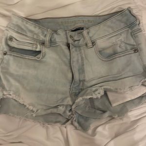 american eagle super stretch jean shorts